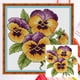 thumbnail image 1 of Hilo Algodón Ecológico para Bordado No Manchú 14CT 2 Hebras Tela Blanca 17*17cm La Felicidad Wdftyju Kit Serie Punto Cruz, 1 of 9