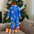thumbnail image 5 of Matching Christmas Pajamas for Family Cute Reindeer Print One-piece Pajamas Xmas Hooded Sleepwear Nightwear, 5 of 7