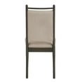 thumbnail image 6 of Weston Home Alta Wood Finish Beige Fabric Dining Chair, Set of 2, Black Oak, 6 of 9