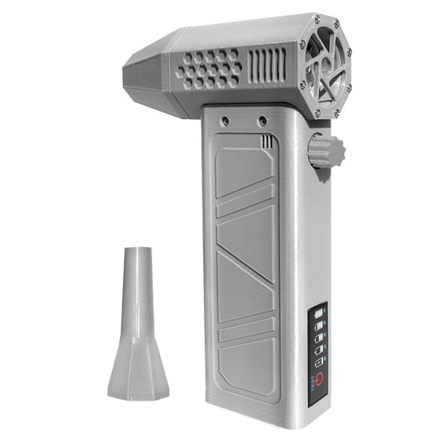 Blower Turbo Jet Fan 140,000RPM Power Display Handheld Mini Duster High Speed Duster Cleaning Tool,Violent Blower Gray,1 * Fan 1 * Blower head 1 * Charging cable,Gray