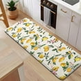 thumbnail image 5 of Yellow Lemon Fruit Flowers Yellow Pattern Kitchen Rug Mat,Kitchen Runner Rugs Non Skid Washable,Decorative Kitchen Floor Mats for Kitchen,Sink,Laundry,17"x47.2", 5 of 7