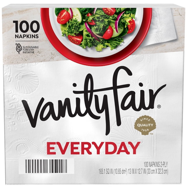 Servilletas de papel Vanity Fair Everyday, 100 unidades, 2 capas