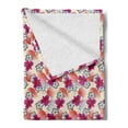 thumbnail image 2 of Aloha Soft Flannel Fleece Throw Blanket, Pattern with Colored and Monochrome Flowers Paradise Island Rainforest Leaves, Cozy Plush for Indoor and Outdoor Use, 60" x 80", Multicolor, by Ambesonne, 2 of 5
