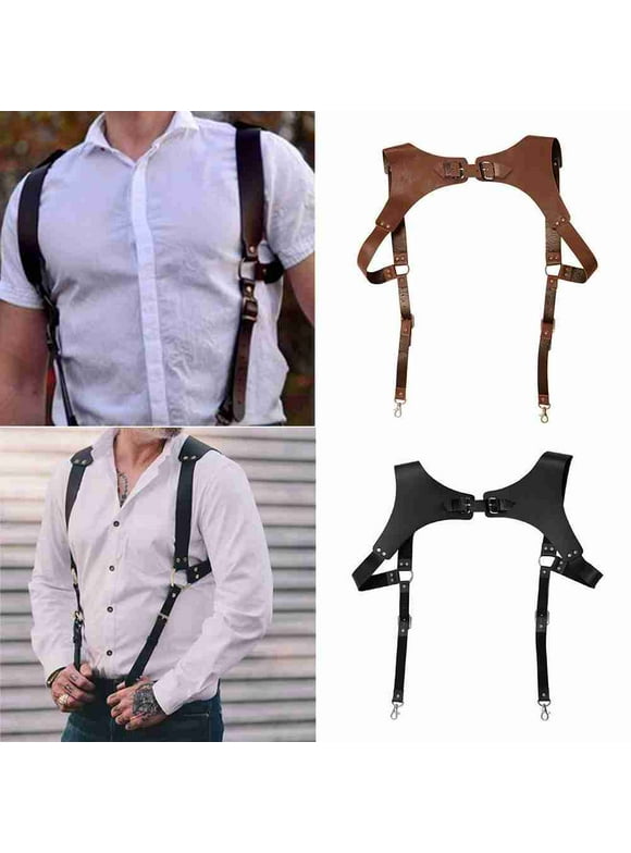 Mens Leather Chest Harness