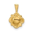 thumbnail image 3 of Solid 14k Yellow Gold 4-5mm White Button Freshwater Cultured Pearl Pendant Charm, 3 of 5