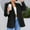 Black, variant on Womens Coats Plus Size Casual Long Sleeve Urndown Collar Ladies Solid Blazer