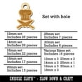thumbnail image 2 of Chef Knife and Hat for Cooking Wood Mini Charms Shapes DIY Craft Jewelry - With Hole - 16mm (22pcs), 2 of 7