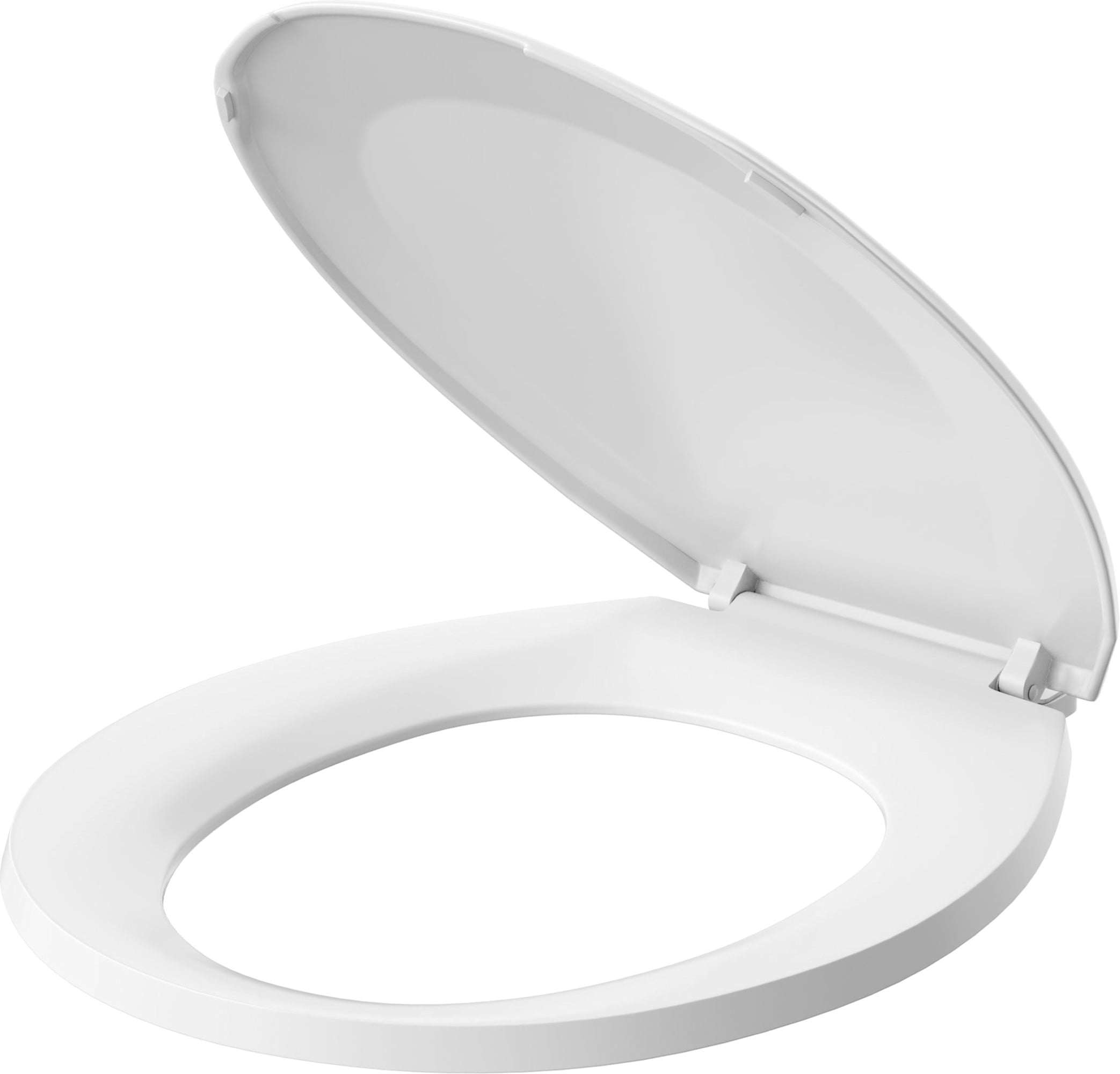 Proflo Round Closed Front Plastic Toilet Seat with Cover in White