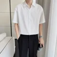 thumbnail image 3 of Camisas para hombre Camisa blanca lisa de manga larga para hombre Ropa popular coreana Trendyol Casual Cosas baratas con estilo coreano Original, 3 of 5