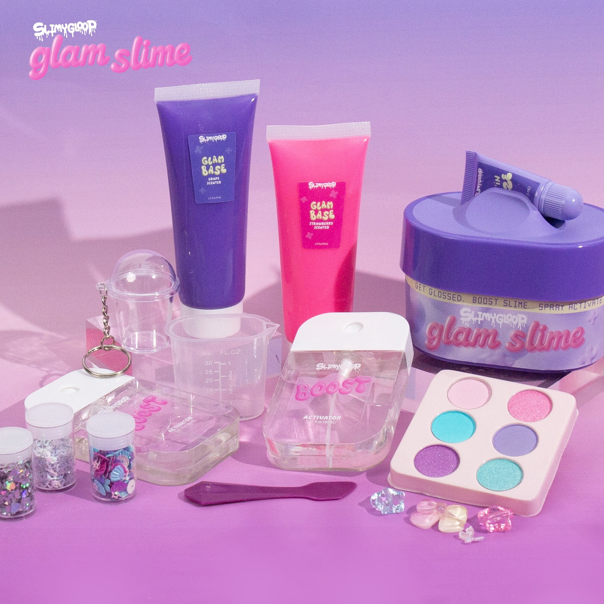 SLIMYGLOOP Glam Slime Kit with Beauty Accessories