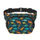 thumbnail image 1 of Balery Colorful Dinosaur Mochila Cinturón para Mujeres y Hombres, Bolsa de Cintura Impermeable de Doble Capa con Correa, 1 of 9