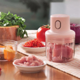 thumbnail image 2 of USB Electric Kitchen Blender Mixer Garlic Masher Meat Grinder Mini Vegetable Chili Meat Grinder Kitchen Tool, 2 of 5