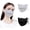 Light Grey, Black, variant on 2-Pack Cooling Breathable UV Face Mask for Women, Sun Protection Face Cover Washable Reusable for Outdoors