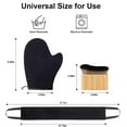 thumbnail image 6 of 3 in 1 Self Tanning Mitts Self Tanner Mitt Applicator Kit - Tanning Glove for Self Tan Mitt, Tanning Brush for Self Tan Brush Back Tanning Applicator Kabuki Body Brush Self Tanner Back Applicator, 6 of 6