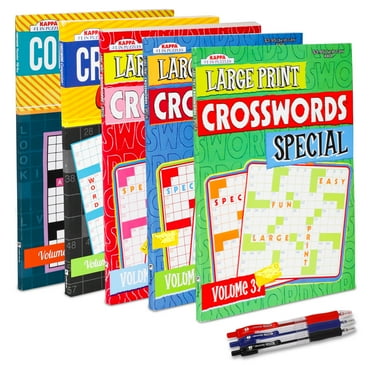 Large Print Crossword Special 5 Books Collection Set, (Paperback)