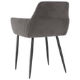 thumbnail image 5 of vidaXL Dining Chairs 2 pcs Dark Grey Velvet, 5 of 5