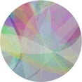 thumbnail image 1 of Ahgly Company Indoor Round Patterned French Lilac Purple Abstract Area Rugs, 4' Round, 1 of 6