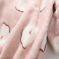 thumbnail image 4 of LYMAYTER Toddler Hooded Bathrobe for 1-12Y Kids Soft Premium Fuzzy Robes Teen Print Sleepwear Bathrobe, 4 of 7