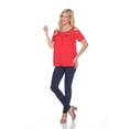 thumbnail image 2 of White Mark Women's Cold Shoulder Bexley Tunic Top, 2 of 5