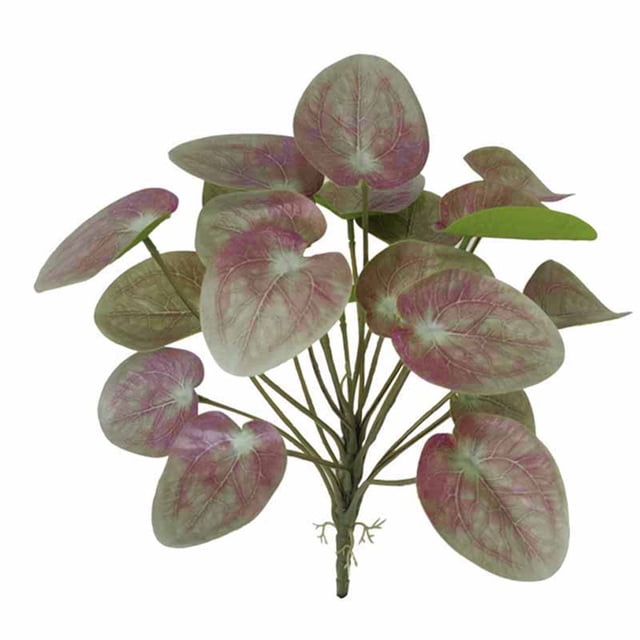 Hojas de follaje artificial Simulación de plástico Decoración de vegetación Oficina en casa Decoración de plantas falsas, Rosa púrpura Yuarrent HA8164-05B