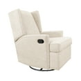 thumbnail image 5 of Second Story Home Hemingway Upholstered Wingback Swivel Gliding Recliner- Canvas, 5 of 5