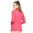thumbnail image 3 of Stretch Is Comfort Women's Plus Size Warm Long Sleeve Turtleneck Top Hot Pink 5X, 3 of 6