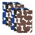 thumbnail image 6 of Arkwright Pet Blankets (Pack of 6), 28x40, Bones Pattern, Assorted Colors, Soft Polar Fleece, 6 of 10