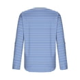 thumbnail image 7 of Sexlip Womens Tops Dressy Casual 3/4 Tiered Bell Sleeve Blouses Double Layered Chiffon Work Tunic Shirts Blue XXL, 7 of 7