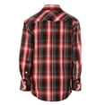 thumbnail image 4 of Gioberti Boys Casual Western Plaid Long Sleeve Pearl Snaps Shirt, 4 of 4