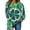 Green K, variant on Women's St. Patrick's Day Print Sweatshirts Fashion Graphic Crewneck Long Sleeve Casual Pullover Tops (XL, Green)