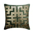 thumbnail image 6 of Decorative Pillow Covers With Zippers, Decorative Teal & Light Beige 22"x22" (55x55 cm) Pillow Covers, Velvet Greek & Applique & Foil Throw Pillow Covers, Geometric Pattern - Greek Maze, 6 of 10