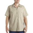 thumbnail image 2 of Dickies Mens Industrial Short Sleeve Work Shirt, 2X, Desert Sand, 2 of 3
