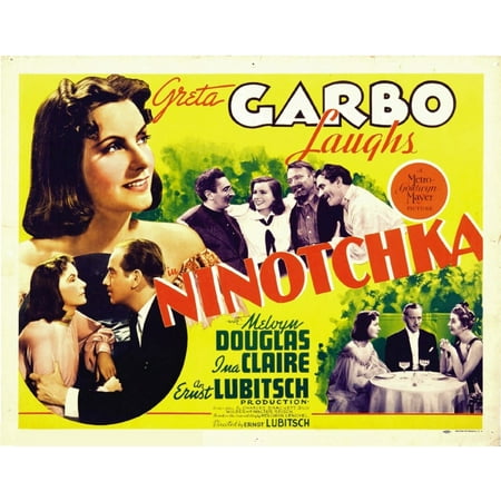 Garbo Tee (Ninotchka Top From Left Greta Garbo Felix Bressart Greta Garbo Sig Rumann Alexander Granach Bottom From Left Greta Garbo Melvyn Douglas Greta Garbo Melvyn Douglas 1939 Movie Poster)