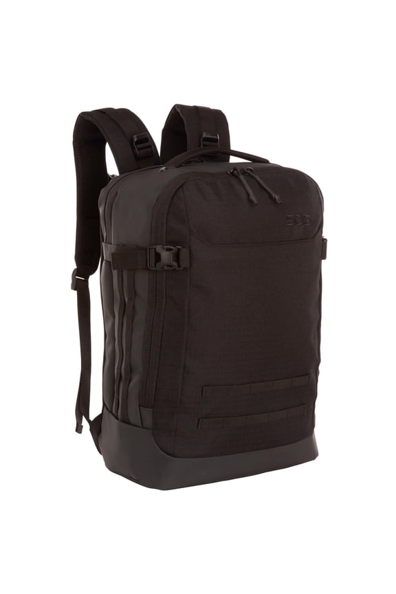 Caravan Travel Backpack Black for Adults with 17-Inch Laptop Compartment