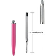 Black Ink Refills (6pcs), Replaceable Ballpoint Pen Refills, 1mm Medium Tip