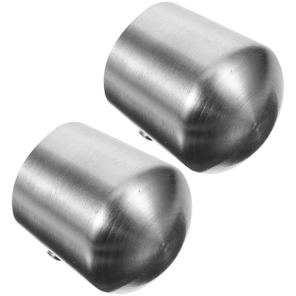 WHAMVOX 2Pcs Handrail End Caps Rail Support Decorative Tube Protector Handrail Accessory