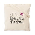 thumbnail image 2 of CafePress - Pet Sitter Worlds Best - Unisex Canvas Tote Bag, Beige, 1-Piece, 2 of 7
