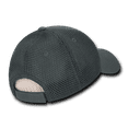 thumbnail image 3 of Decky 204-CHACHA Low Crown Air Mesh Baseball Cap, Char & Char, 3 of 3
