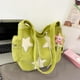 thumbnail image 1 of Bolso bandolera informal para mujer con apliques de estrella de pana para estudiantes adolescentes (verde), 1 of 8