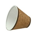 thumbnail image 4 of Aspen Creative 32117-6 Small Hardback Empire Shape Chandelier Clip-On Lamp Shade Set (6 Pack), Transitional Design in Dark Brown, 6" bottom width (3" x 6" x 5"), 4 of 7