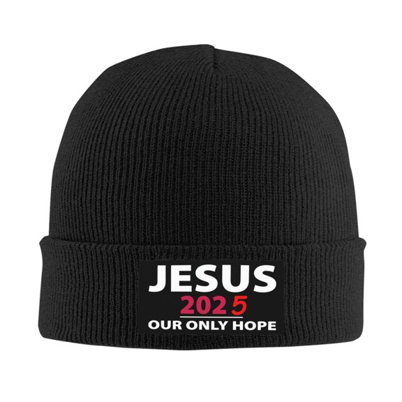 Jesus 2025 Our Only Hope Men Women Knitted Hat Adult Knit Beanie For Fall Winter Knit Hat Cap