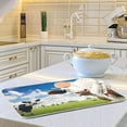 thumbnail image 6 of Cows Dish Drying Mat, Absorbent Microfiber Pad Protector For Kitchen Counter Top Mat Dish Drainboard 16x18in, 6 of 7