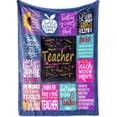 thumbnail image 1 of LHSHID Teacher Gifts for Women Teacher Appreciation Gifts Gifts for Teachers Women Teacher Blanket Best Teacher Gifts for Women Teacher Gifts Teacher Gifts for Christmas 30"x40", 1 of 9
