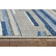 thumbnail image 4 of 7â€™ x 9â€™ Blue Abstract Striped Indoor Outdoor Area Rug, 4 of 10