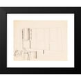 thumbnail image 2 of Winold Reiss 24x19 Black Modern Framed Museum Art Print Titled - Interior Design Drawings for Unidentified Rooms. Sketch for Unidentified Interior (1910), 2 of 5