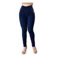 thumbnail image 1 of Pantalon De Mezclilla De Dama Corte Colombiano Itzi Jean 498, 1 of 5