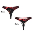thumbnail image 3 of Balery Mysterious Hooded Wolf Tangas de Algodón para Mujer con Estampado – Ropa Interior Sexy, Transpirable, G-string-4X-Large, 3 of 6