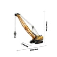 thumbnail image 2 of Christmas Gift Crane Toy Construction Toy Truck, Realistic Construction Vehicles Model for Kids, Crane Toys for Boys, Birthday Present for Age 3 and Up Kids, 2 of 6
