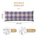 thumbnail image 3 of Fotbe Heart Check Plaid Funda para Almohada Corporal con Diseño, Funda de Microfibra Ultrasuave de 20x54 Pulgadas, Ropa de Cama Elegante, 3 of 7
