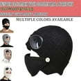 thumbnail image 4 of 2026 New Unisex Winter Ski Beanie Hat with Goggles and Detachable Mask, 3-in-1 Unisex Warm Lined Aviator Knit Cap(Gray), 4 of 7